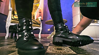 Monika Schmidt Ultimative Sph Humiliation Jerk off Instruction Cum Eating From Boots