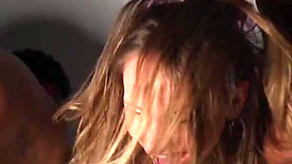 Peeing Busty Slut Ivy Maddox in the Mouth and Humiliating Her in This Interracial Gangbang DP.