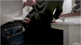 Quick Fuck With A Classmate In The Toilet - Bella Hentaigirl