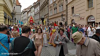 Alena Flashes Tits Publicly