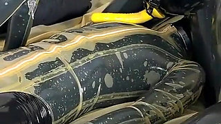 Mistressae & Miss Lilly: Latex Bedroom Foursome Edging Session