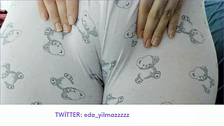 Cameltoe- Swollen Pussy- Masturbate with Pajamas