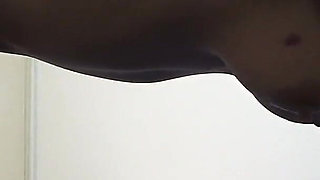 Thong Bloomers and No Bra Short Gym Clothes Girl Clean Room, Indoor Camera Cute Tits Girl in Girl's Only Apartment in Japan
