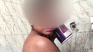 Simran bhabhi bathing outdoor boobs press and pussy show