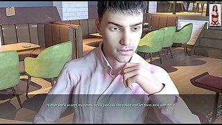 Busty babe in a 3D game shows off her curves