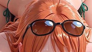 Nami’s Sweaty Bikini Body Begs for Deep Creampie - One Piece Anime Hentai