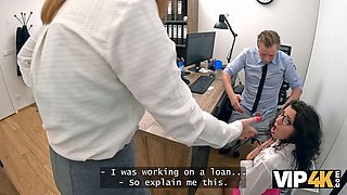 Vip4k. bank lady chief is having numerous climaxes with her her naughty subordinate