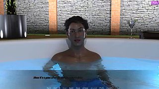 Stepbrother's Wife Cheats in Truth or Dare - Hot Kissing Scene with Big Tits & Big Cock