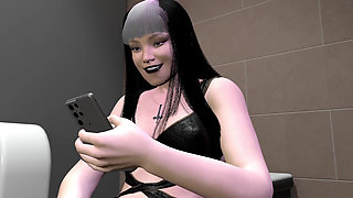 GOTHIC FUCKS IN THE BATHROOM