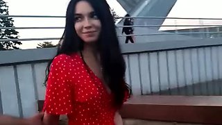 A kinky picked up euro amateur outdoor upskirt in hd
