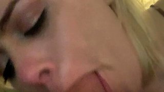Blowjob cumshot whore gargles pov bukkake fetish cum