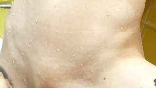 Roommate Caught Me Showering and Made Me Cum with Fingers