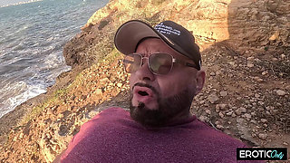 Tattooed Blonde MILF Enjoys Wild Outdoor Sex by the Beach