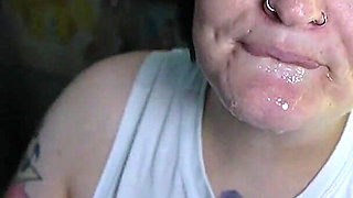 Toothless Throat Training with Big Dildo