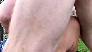 Old Grandma Fucks Co Worker In Garden Hard