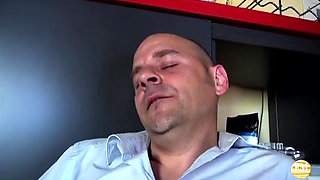 Threesome with his new wife