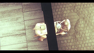 Genshin Impact Hentai - Barbara 69 and Threesome with 2 Futanaris - Japanese Asian Manga Anime Game Porn