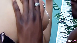 Blonde Big Tit Teen Daryn Darby Getting Her Hairy Pussy Fucked in an Interracial BBC