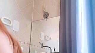 Great Big Boobs On Masturbating Redhead