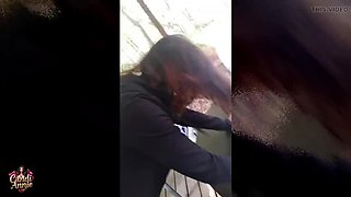 Mature Candi Annie Outdoor POV Blowjob - Cum Swallow in Forest