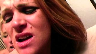Nikki Sexxx busty blonde have group sex on couch