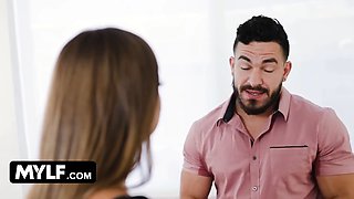 Voluptuous brazilian Havana Bleu gets dominated and inserted by large dude