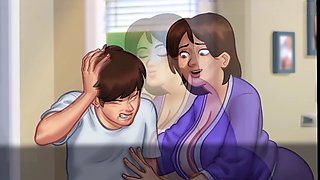 Stepmom investigation in summertime saga gameplay session