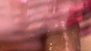 Red Nails Handjob Makes Bwc Cum on Her Fake Tits