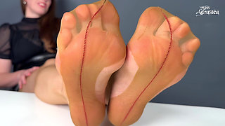 I Know You Need This Intense, Warm, Fragrant Scent! - Pantyhose Domination with Foot Worship, and JOI with Miss Adrastea