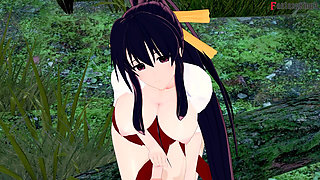 Rias Gremory kimono sex at the festival - DXD NTR Madness Series