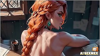 Blonde Neighbor Girl Reaches Intense Pleasure In A Hot Moment Ai-generated Animation - Car Toon