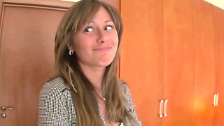 Lusty Babysitter Scene 4 Blonde Babysitter with Small Tits Playing with Dildo and Getting Her Ass Fucked