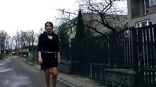 Mature Slut Fists Gaping Ass Dripping Piss Outdoors