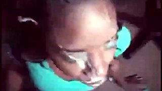 Ebony Amateur's Massive Facial