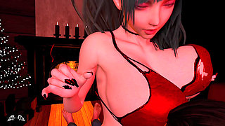 XXXMas 11 - Hatsune Mikus Christmas Strip Show - 3D VR Hentai Sex Animation by VirtualHeaven