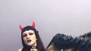 Cute skinny naughty teen fetish nurse poses and masturbates