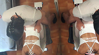 MILF Tied to a Chair and Fucked in the Mouth and Pussy