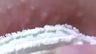 Heavily Pregnant Babe Pavlina Takes A Shower And Lathers Up Her Bump Before Drying Off