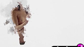 Cute teen model shows stunning body