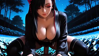 Tifa Lockhart shows huge boobs getting pounded with passion