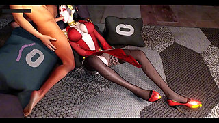 Goddess of Temptation Fire in 3D - 3D Animation Hentai