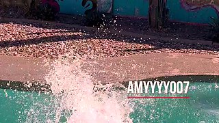 Blonde teen Sonja suck a big cock