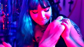 Retro lesbian foot fetish