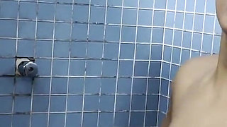 Bath with the Hottest Boyceta in Brazil Naked with Her Hot Breasts Out