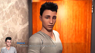 Amnesia: sexy handsome blondie naked  in the toilet s2ep.4