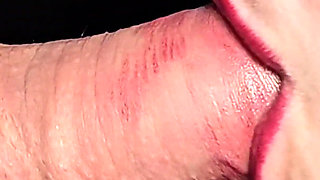 Big Close up - a Stream of Sperm Deep in the Throat