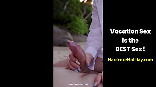 Hardcore Holiday Sex Compilation with Rebecca Volpetti - Beach Blowjob & Doggy Style Fucking
