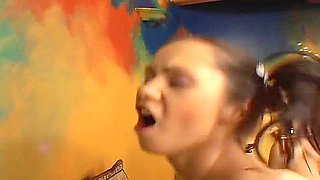 Angelina Crow, Victoria Slim - Teenage 18+ Jizz Junkies