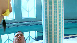 Sydney Sucks Ricardo Bell Poolside Then Gets Pounded Hard