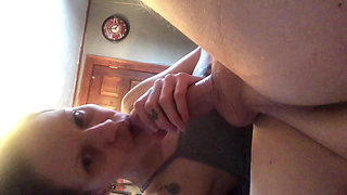 Step Sister Decided She Wanted to Suck Some Big White Cock Today